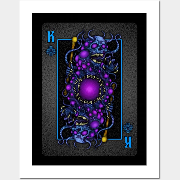 Yog Sothoth King of Clubs - Azhmodai 2020 Wall Art by azhmodai